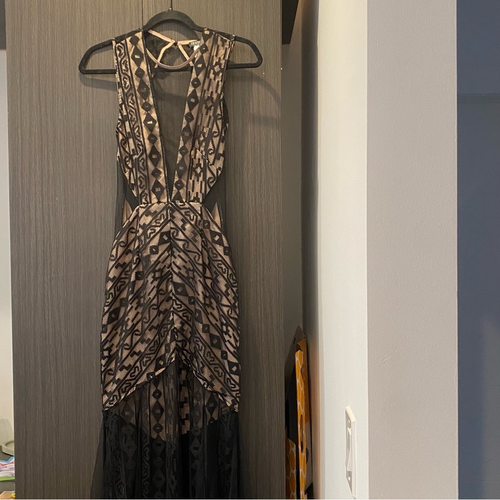 Fashion nova mesh gown